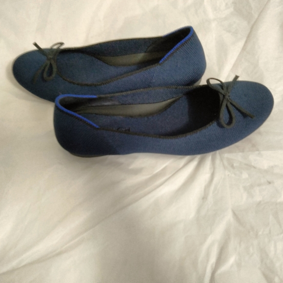 ROTHY’S Comfort Shoes dark Navy  Classic Ballet  Rounded Toe Sz 6 - Picture 5 of 15